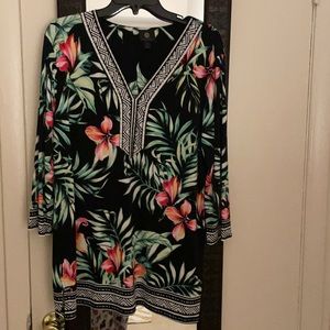 Multicolor tunic top